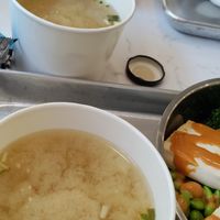 Miso soup at Rice Bar - Market Place in Washington