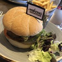 Vegan burger with applewood vegan cheese and vegan mayo  at The Blue Bell Inn in Pontefract