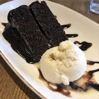 Vegan hot chocolate fudge cake   at The Blue Bell Inn in Pontefract