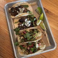 mushroom and cauliflower tacos   at Bartaco in Orlando