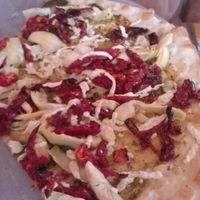 Artichoke & sun-dried tomato Pizza  at Pizzetta in Mystic