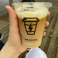 Iced Latte with oat milk € 3,70  at Syra Coffee - Passeig Sant Joan in Barcelona