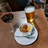 Albóndigas veganas at Aldapa in Pamplona