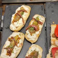 Vegan options well labeled at Aldapa in Pamplona