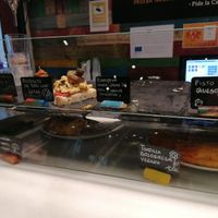 Many vegetarian and some vegan options, really great! at Aldapa in Pamplona