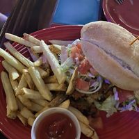 Vegan chorizo sandwich with vegan Mayo!  at Miguel's Mexican Restaurant in Bangor