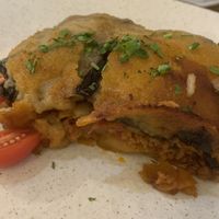 vegan moussaka   at Diporto in Corfu