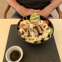 Falafel salad bowl  at Chapter One in Gran Canaria