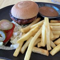Vegan burger (ask to serve without mayo)  at The Mango Tree in Bucharest