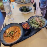 Thai green curry at The Mango Tree in Bucharest