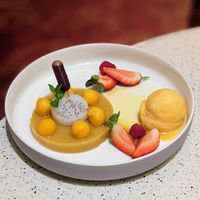 Vegan Mango Panna Cotta at Casserole in Central Singapore