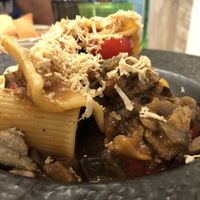 Pasta alla Norma con tofu affumicato  at Anca Massa in Lido Di Jesolo