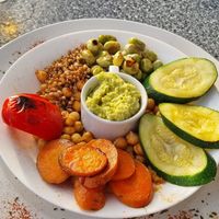 Vegan Buddah bowl at Bayside in Paul Do Mar