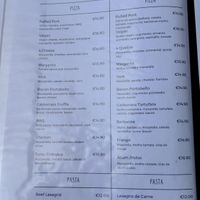 Menu at Bayside in Paul Do Mar