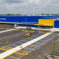 Outside at IKEA in Fishers