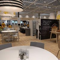 The cafeteria. The bistro is right at the entrance and exit. at IKEA in Fishers