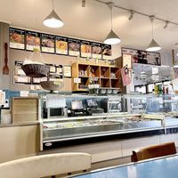 Deli / order counter where you can make a vegan plate. 🌱   at Makan Cafe in West London
