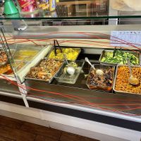 Vegan items in deli area    at Makan Cafe in West London