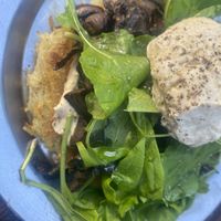 Papa rosti con hongos  at Hola Chola Garage in Buenos Aires