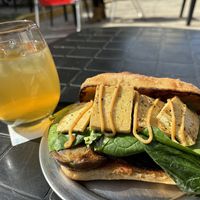 Berenjena y tofu sándwich   at Hola Chola Garage in Buenos Aires