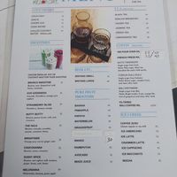 Menu at Melon Café in Amed
