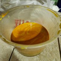 Sen Street Curry broth before I added the chili and fixins at Sen Noodle House in Santa Clarita