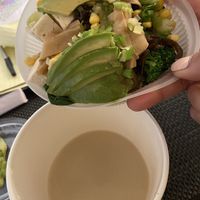 Veggie ramen bowl (I added tofu) to go, delicious and super filling!  at Island Poké in East Meadow