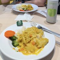 Portuguese curry chicken rice. Made with Heura chicken   at IKEA in New Territories
