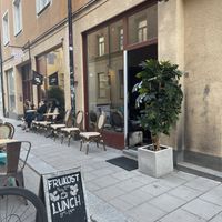 Outside  at Cykelcafé Le Mond in Stockholm
