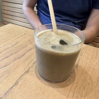Iced hojicha   at Matchali in Hong Kong Island