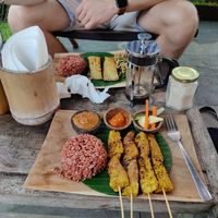 Tempe sate and tofu at Sweet Orange in Ubud