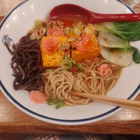 Chilli oil was my own addition - definitely necessary if you're getting this for the spice factor! at Tonkotsu in London