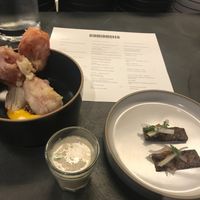 The amuses (appetizers) to get in the mood of what follows at Camionette in Antwerpen