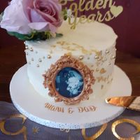 50th anniversary cake (for the in laws) at The Tree Rooms in Peterlee