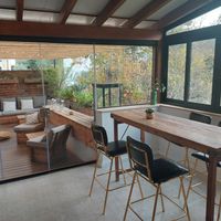 The terrace  at Sa Vinya in Mallorca