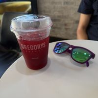 Strawberry hibiscus refresher  at Gregorys Coffee in Washington