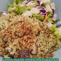 Lion's mane fried rice at So Green in East Singapore