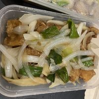 Tofu ginger spring onion   at Rainbow Chinese Takeaway in Poole