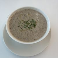 Mushroom soup  #Veganuary at iVegan 爱素 - Katong in Central Singapore
