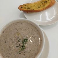 Mushroom soup - real mushroom instead u like other places at iVegan 爱素 - Katong in Central Singapore