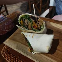 Seitan wrap at NoSoloÁgua in Albufeira