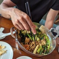 Crispy noodles with vegetables at Nhà Hàng Chay NẤM in Phu Quoc