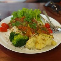 Jain Vegab Tomato Pasta at Nhà Hàng Chay NẤM in Phu Quoc