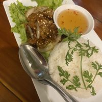 “Chicken” and rice  at Nhà Hàng Chay NẤM in Phu Quoc