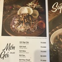 menu  at Nhà Hàng Chay NẤM in Phu Quoc