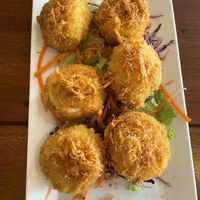 Knuspriger Seidentofu mit 2 Soßen dazu zum dippen   at Nhà Hàng Chay NẤM in Phu Quoc