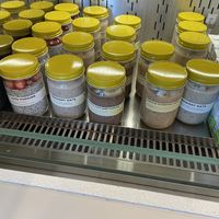 Overnight oat selection   at La La Land Kind Cafe in Dallas