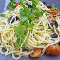 Pasta Aglio Olio at Bij De Neut in Westerhoven