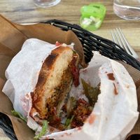 Vegan burger  at Burger Bar Le Port in Capbreton