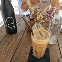 Sprout milk ice coffee ☕️ at The Cup in Kos